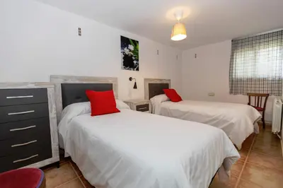 Cama o camas de una habitación en Casa Jurinea Alzar