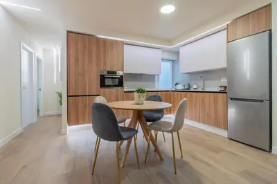 Una cocina o zona de cocina en Luna Gris Home