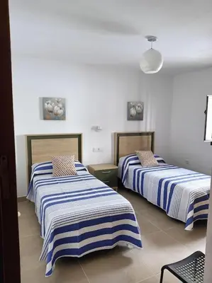 Cama o camas de una habitación en Casa La Fuente