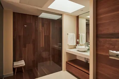 Un baño de San Nicolas Luxury Home with prívate terrace
