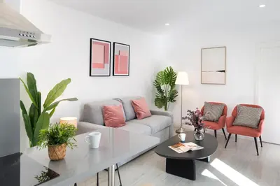 Zona de estar de Correduría Suites Apartments