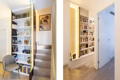 Biblioteca en el apartamento