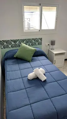 Cama o camas de una habitación en Casa típica Andaluza El Lucero