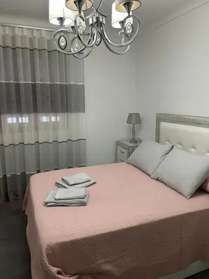 Cama o camas de una habitación en Casa Rosa1