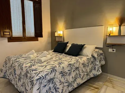 Cama o camas de una habitación en Apartamento Mundano