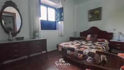 Cama o camas de una habitación en Los Nogales Casa Rural