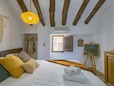 Cama o camas de una habitación en Cubo's Cortijo El Perezon