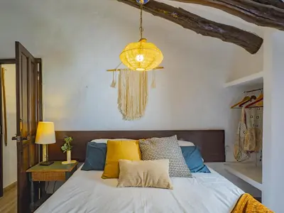 Cama o camas de una habitación en Cubo's Cortijo El Perezon