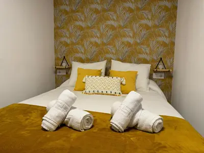 Cama o camas de una habitación en El Rincón de Manuela