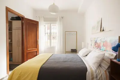 Cama o camas de una habitación en Apartamento turístico Travelers