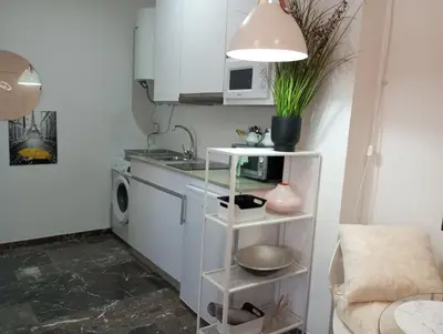 Una cocina o zona de cocina en Apartamento turístico Travelers