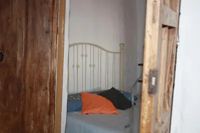Cama o camas de una habitación en Casa Rural Asiento del Río