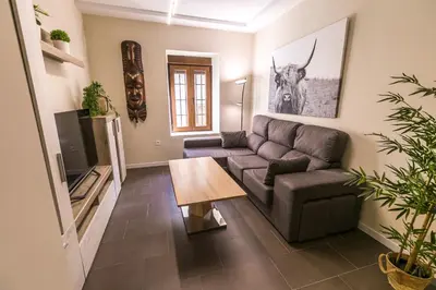 Zona de estar de Pilar8 - Apartamento céntrico y moderno con piscina y parking