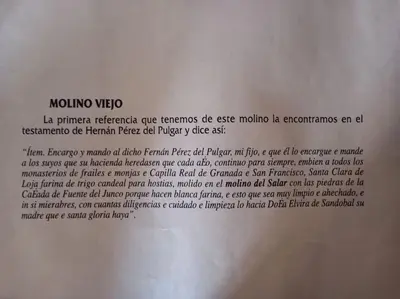 Plano de Molino Viejo de Salar