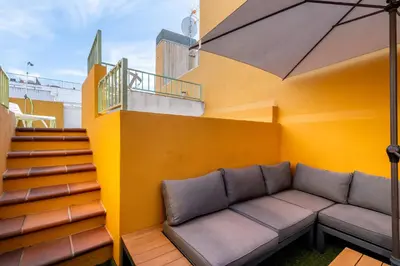 Zona de estar de Veoapartment Archeros Terraza