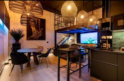 Una cocina o zona de cocina en loft santa justa