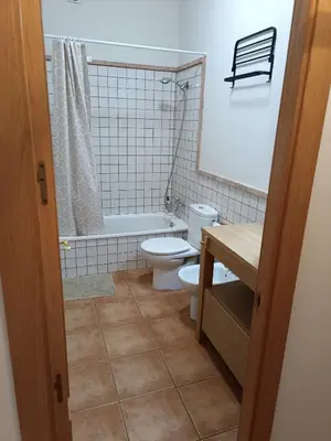 Un baño de Apartamento rural Dúplex del monte