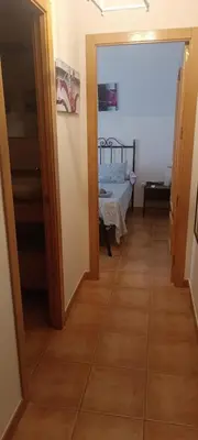 Cama o camas de una habitación en Apartamento rural Dúplex del monte