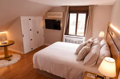 Cama o camas de una habitación en Vega de la Reina