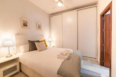 Cama o camas de una habitación en Alohamundi Torres