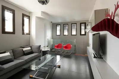 Una televisión o centro de entretenimiento en Veoapartment Relator Terraza