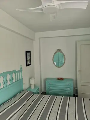 Cama o camas de una habitación en La Paloma