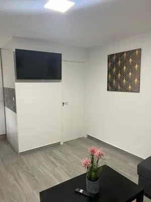 Una televisión o centro de entretenimiento en Apartamento Anita