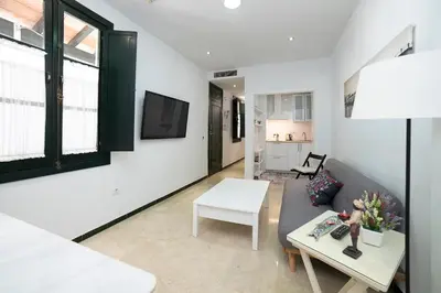 Cama o camas de una habitación en Alohamundi Lumbreras II