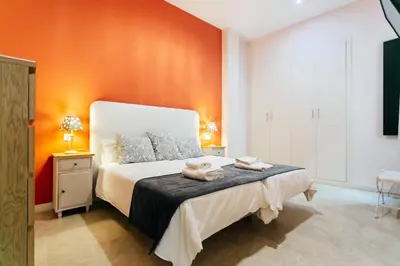 Cama o camas de una habitación en Alohamundi Lumbreras III