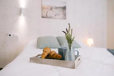Cama o camas de una habitación en Piso compartido Delyrent, Reja