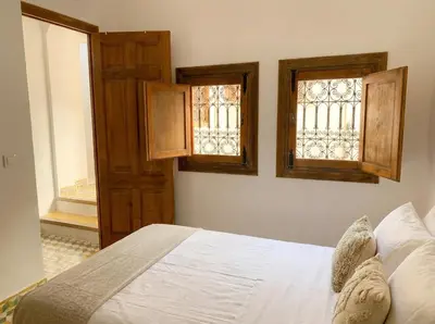 Cama o camas de una habitación en La Calleja