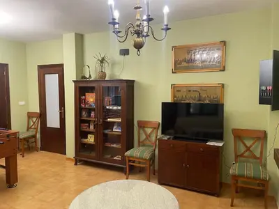 Una televisión o centro de entretenimiento en Finca Rural La Calderera