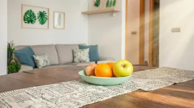 Zona de estar de Sunny & Central - 10' Walk Setas - FREE Garage