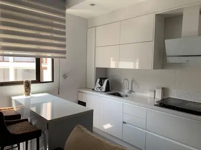 Una cocina o zona de cocina en Apto residencial piscina centro-Parking