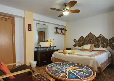 Cama o camas de una habitación en Apartamento El Mundo como Destino - cerca Estadio Cartuja