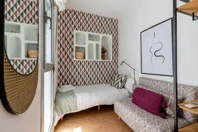 Cama o camas de una habitación en G8 Casa San Bernardo Calle Guadaira