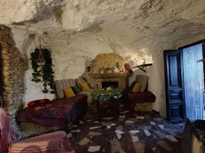 Zona de estar de Casa Cueva 