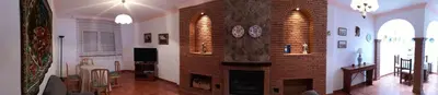Una televisión o centro de entretenimiento en Villa Remedios