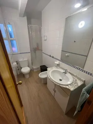 Un baño de Apartamentos Rincón del Roldán - La Rinconada