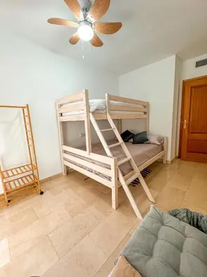Cama o camas de una habitación en Duplex Fuente Piedra Escrita