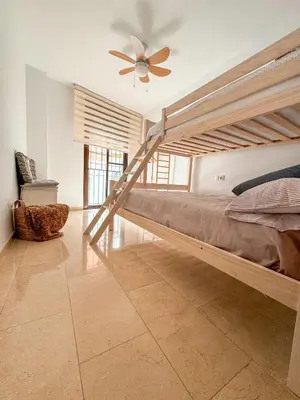 Cama o camas de una habitación en Duplex Fuente Piedra Escrita