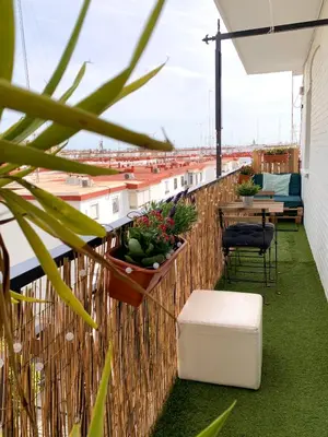 Un balcón o terraza de Ático cielo de la Macarena