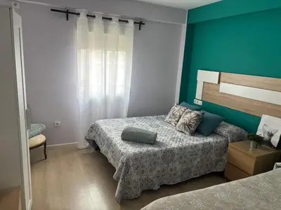 Cama o camas de una habitación en Ático cielo de la Macarena