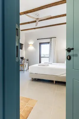 Cama o camas de una habitación en Hospedium Hotel Rural Virgen María