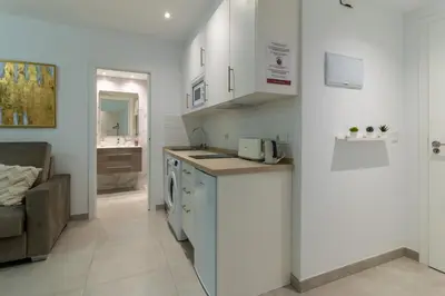 Una cocina o zona de cocina en La Perla de la Juderia