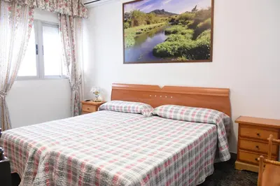 Cama o camas de una habitación en Apartamentos rurales Entrecaminos