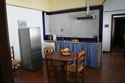 Una cocina o zona de cocina en Apartamentos rurales Entrecaminos