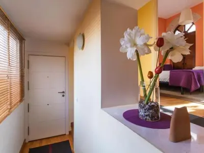 Cama o camas de una habitación en Spectacular central Penthouse with private terrace