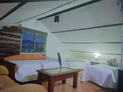 Cama o camas de una habitación en Villa Los Naranjos