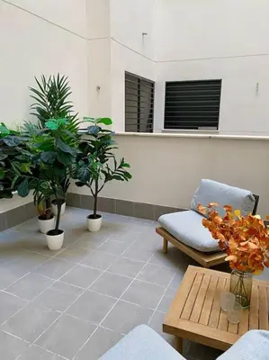 Zona de estar de Nuevo Moderno Apartamento de Lujo